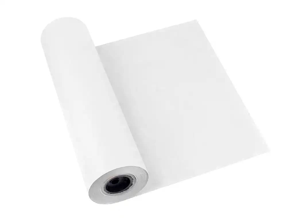 Papel kraft liderpapel blanco bobina 1 mt x 417 mt especial para embalaje peso 25 kg