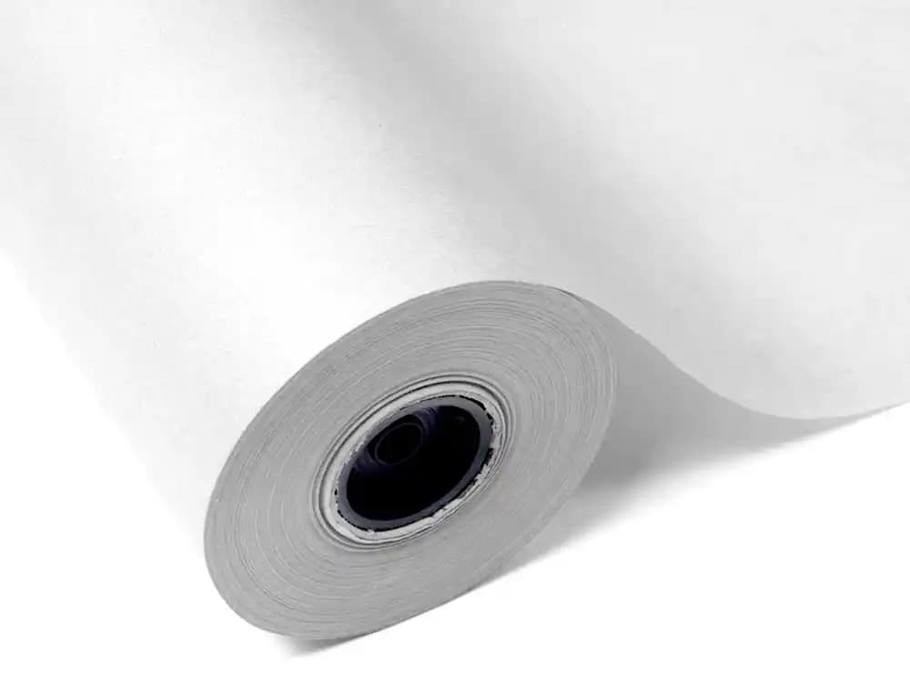 Papel kraft liderpapel blanco bobina 1 mt x 417 mt especial para embalaje peso 25 kg