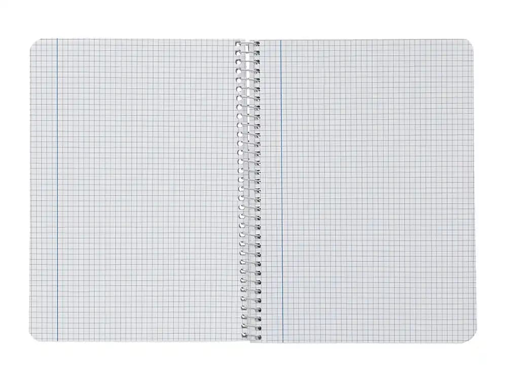 Cuaderno espiral liderpapel a4 smart tapa blanda 80h 75gr cuadro 4 mm con margen pack 5+1 colores surtidos