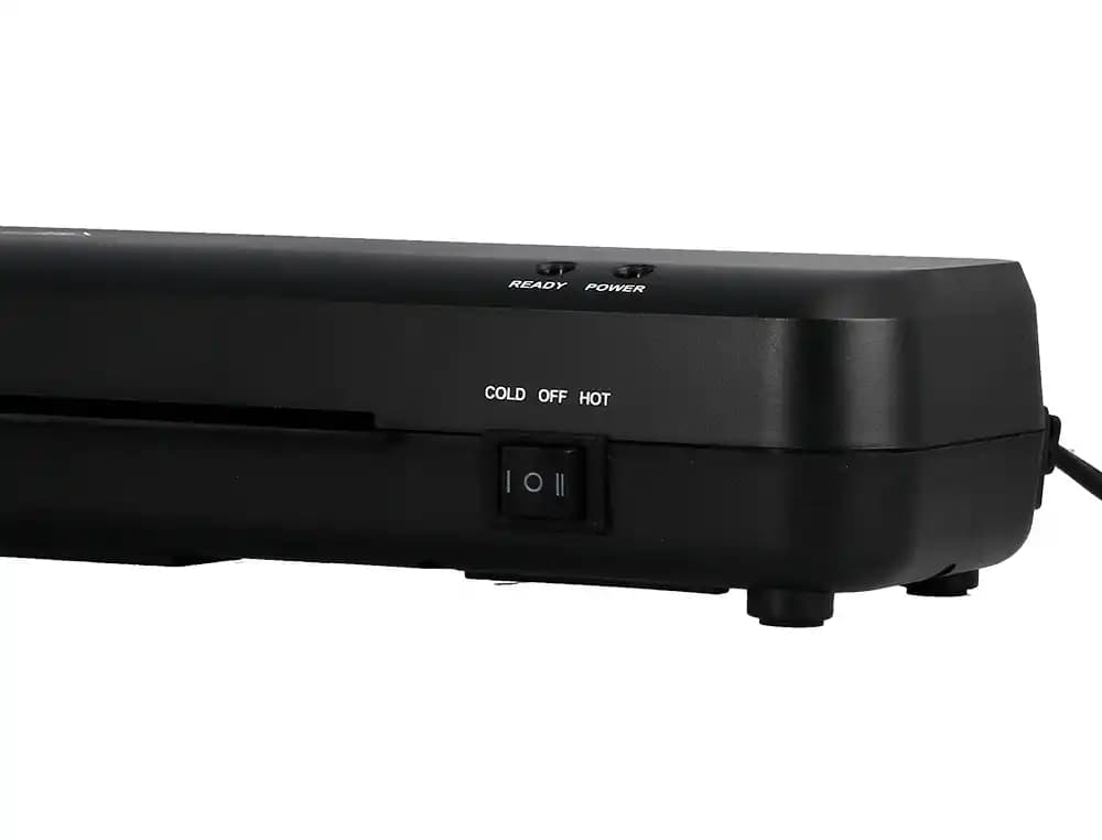 Plastificadora q-connect compacta kf19061 din a4 plastificado caliente/frio luces ready/power 2 rodillos
