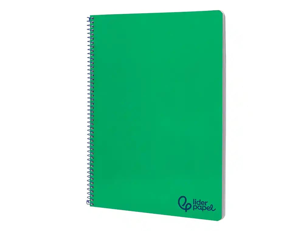 Cuaderno espiral liderpapel a4 wonder tapa plastico 80h 90gr cuadro 4mm con margen colores