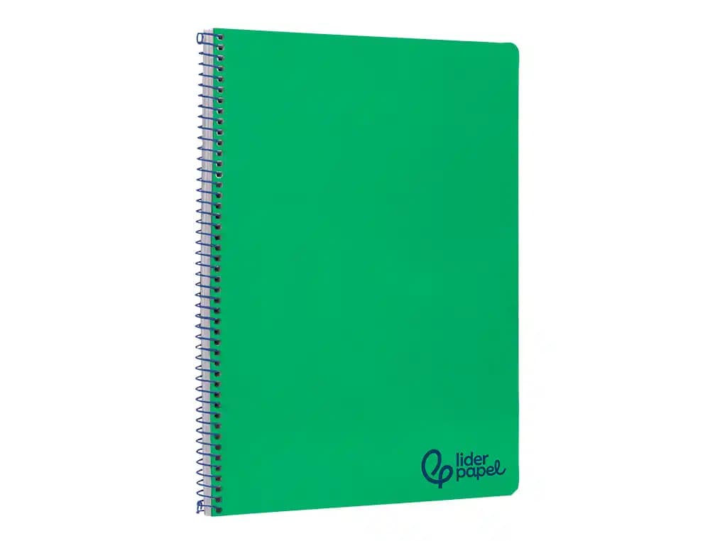 Cuaderno espiral liderpapel a4 wonder tapa plastico 80h 90gr cuadro 4mm con margen colores