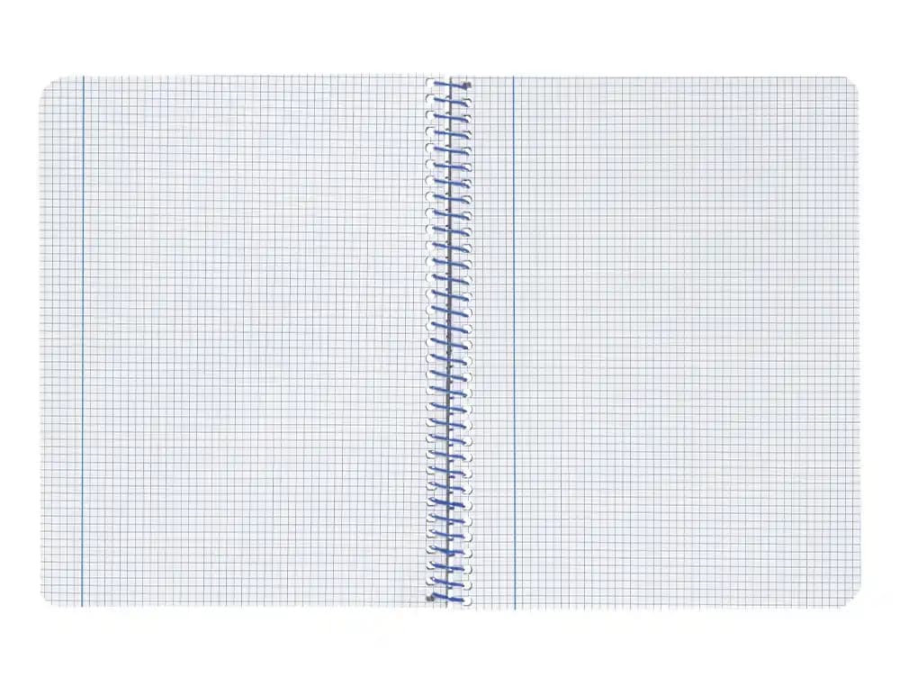 Cuaderno espiral liderpapel a4 wonder tapa plastico 80h 90gr cuadro 4mm con margen colores