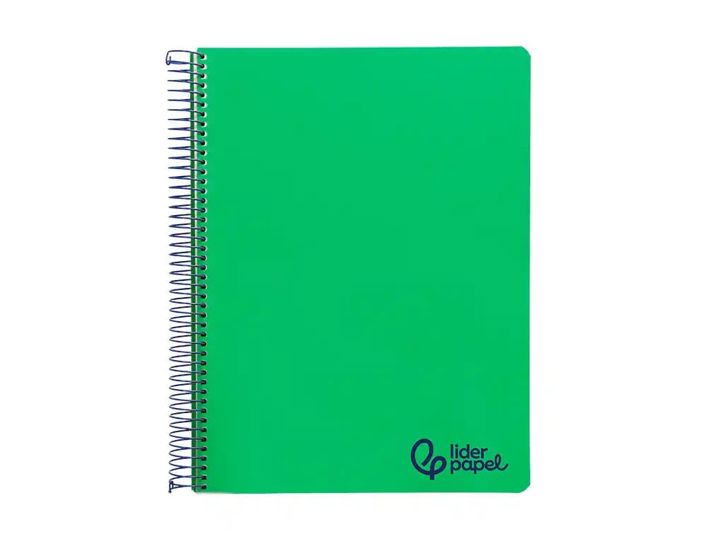 Cuaderno espiral liderpapel a6 micro wonder tapa plastico 120h 90 gr cuadro 5mm 4 bandas