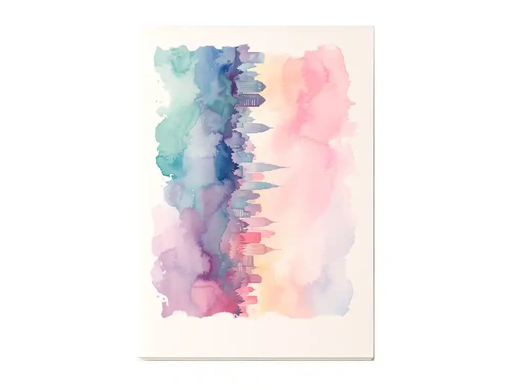 Bloc papel multitecnica liderpapel para acrilico oleo y gouache 20 hojas gramaje 260g/m2
