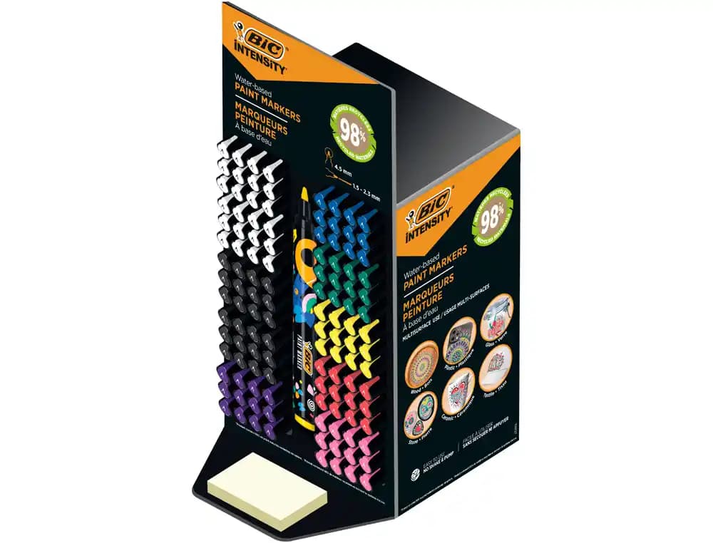 Bic Rotulador bic intensity paint marker expositor de 120 unidades colores surtidos