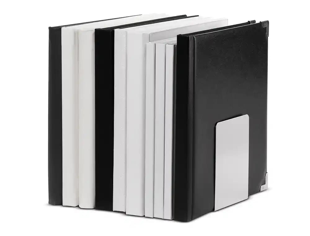 Apoyalibros metalico maul aluminio 100x80x100 mm juego