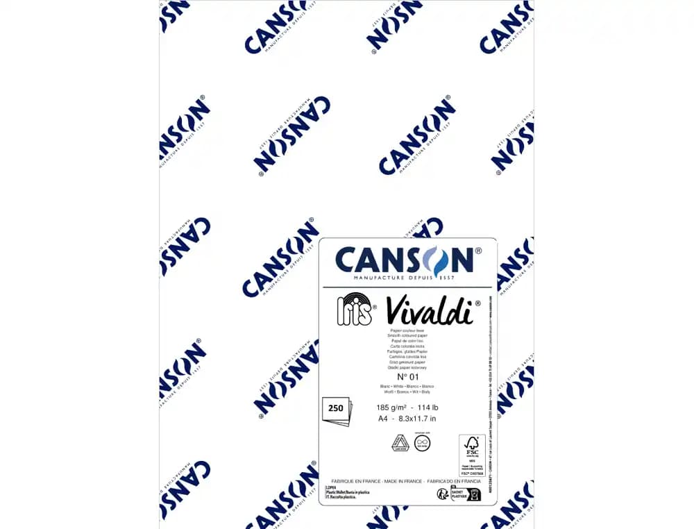 Guarro Cartulina Guarro DIN A4 blanco 185 gr paquete de 250 hojas