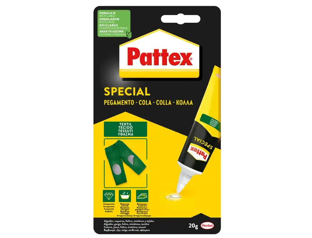 Patex Pegamento pattex especial textil bote de 20 g