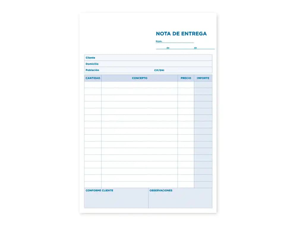 Talonario liderpapel entregas cuarto original y 2 copias t326