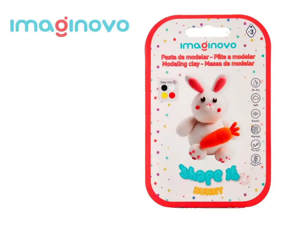 Imaginovo Pasta de modelar Imaginovo de secado al aire, kit de figura con instrucciones, 19 modelos