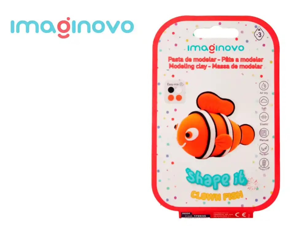 Imaginovo Pasta de modelar Imaginovo de secado al aire, kit de figura con instrucciones, 19 modelos