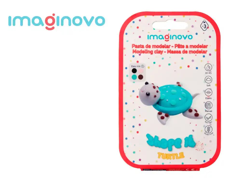 Imaginovo Pasta de modelar Imaginovo de secado al aire, kit de figura con instrucciones, 19 modelos
