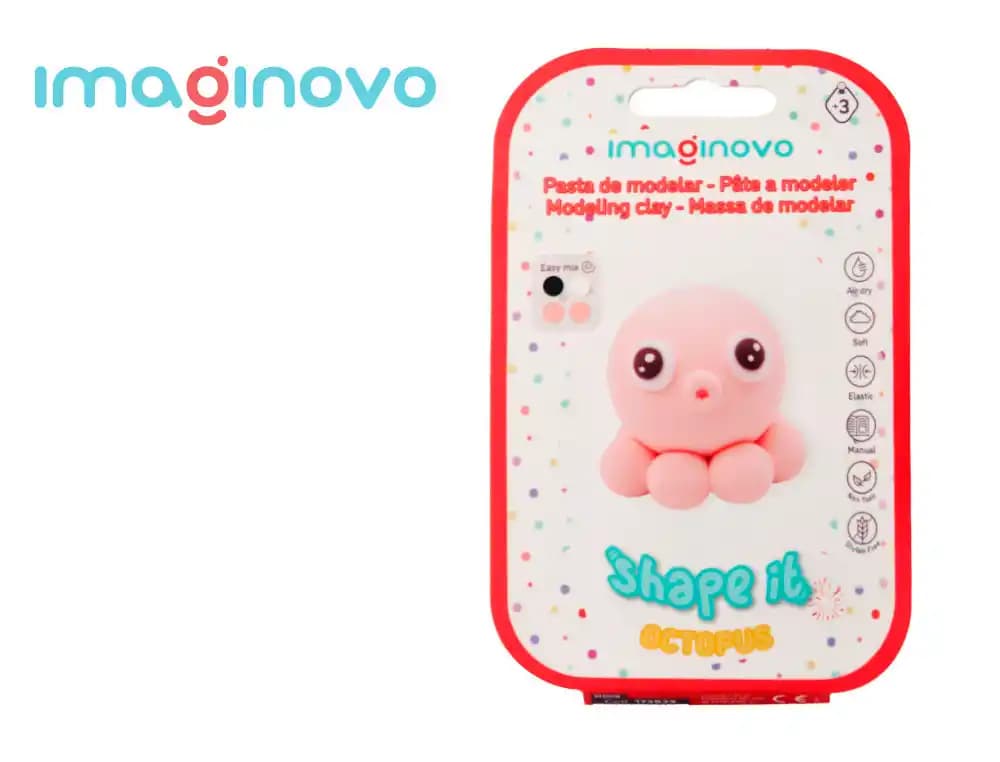 Imaginovo Pasta de modelar Imaginovo de secado al aire, kit de figura con instrucciones, 19 modelos