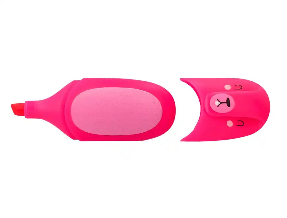 Rotulador imaginovo fluorescente safari glow neon animales y clip caja de 6 unidades surtidas