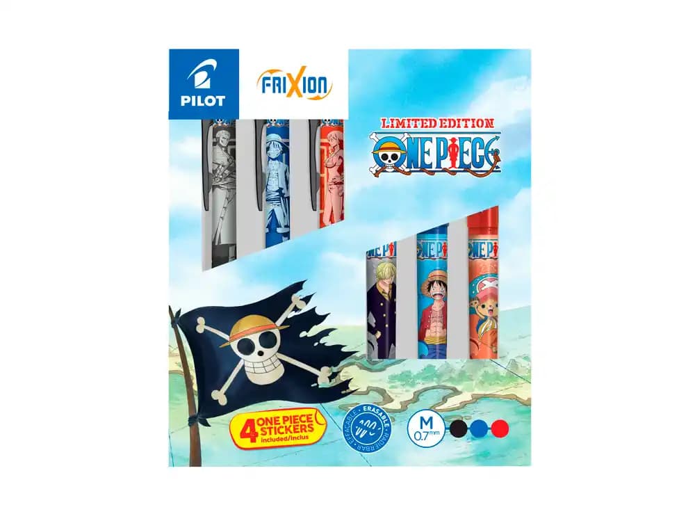 Pilot Boligrafo pilot frixion borrable one piece edicion limitada caja de 6 unidades surtidas