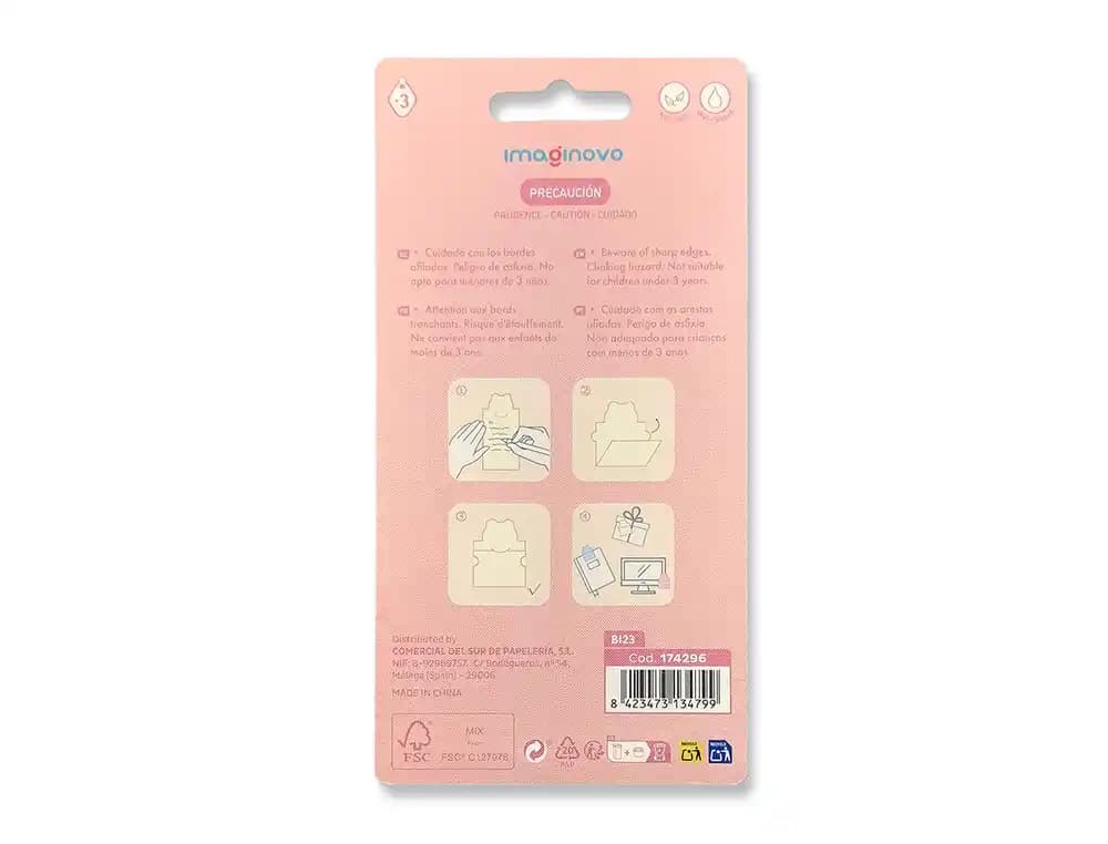 Bloc notas adhesivas imaginovo letter con mensaje trasero elefante 20 hojas 85x164 mm