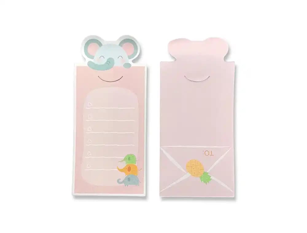 Bloc notas adhesivas imaginovo letter con mensaje trasero elefante 20 hojas 85x164 mm