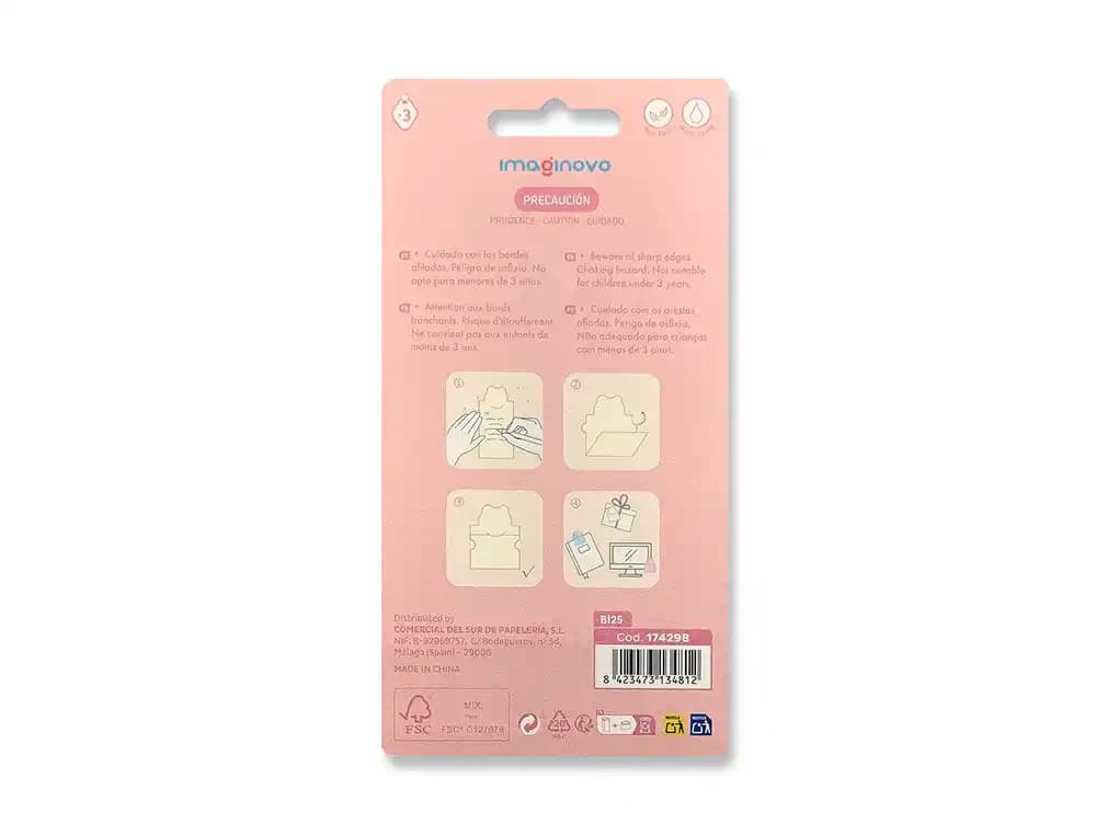 Bloc notas adhesivas imaginovo letter con mensaje trasero cabra 20 hojas 85x164 mm