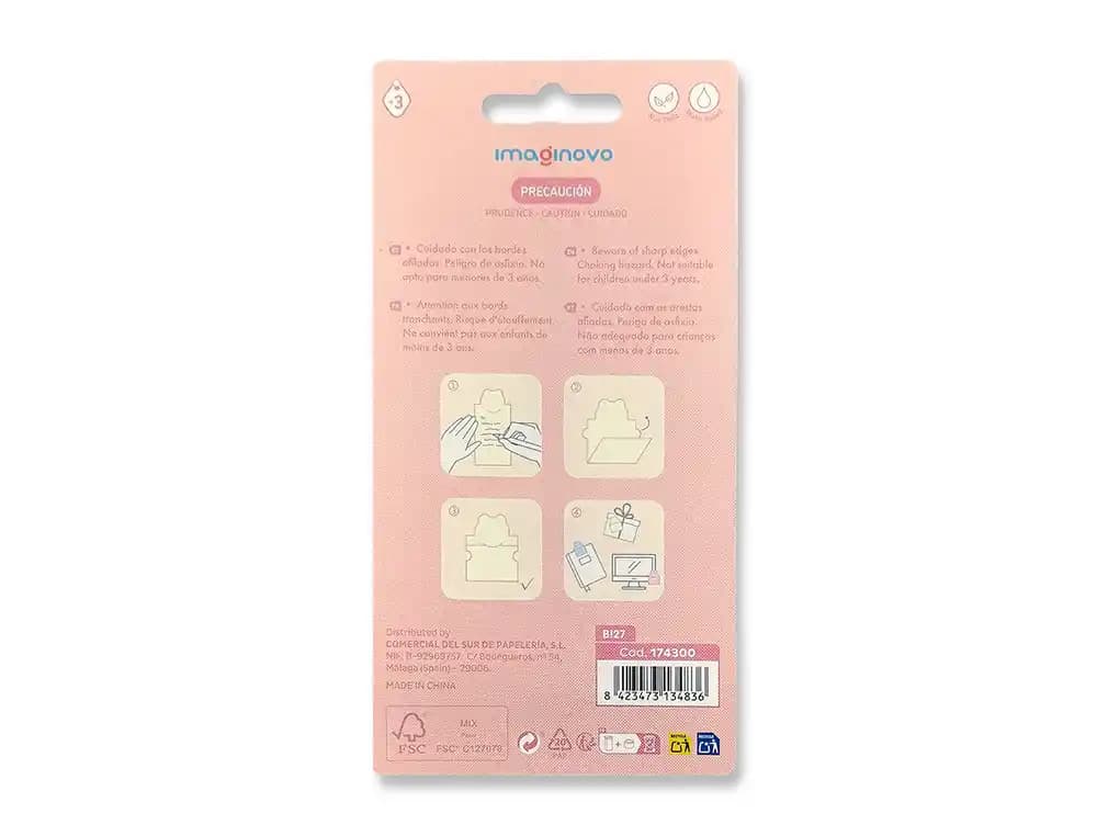 Bloc notas adhesivas imaginovo letter con mensaje trasero perro 20 hojas 85x164 mm