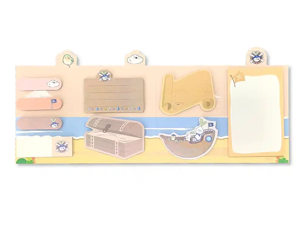 Notas adhesivas imaginovo stick it! notebook 20 notas adhesivas pirata tamaños surtidos bandera