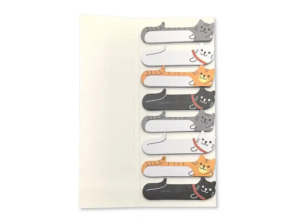 Bloc notas adhesivas imaginovo marcapaginas gato 120 hojas 8x15x48 mm