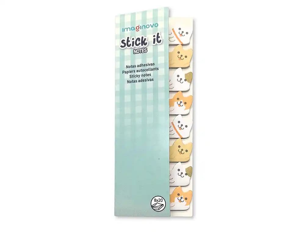 Bloc notas adhesivas imaginovo marcapaginas perrito 120 hojas 8x15x48 mm