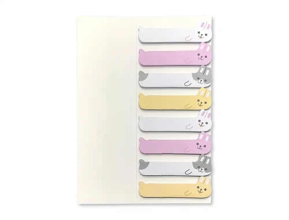 Bloc notas adhesivas imaginovo marcapaginas conejo 120 hojas 8x15x48 mm