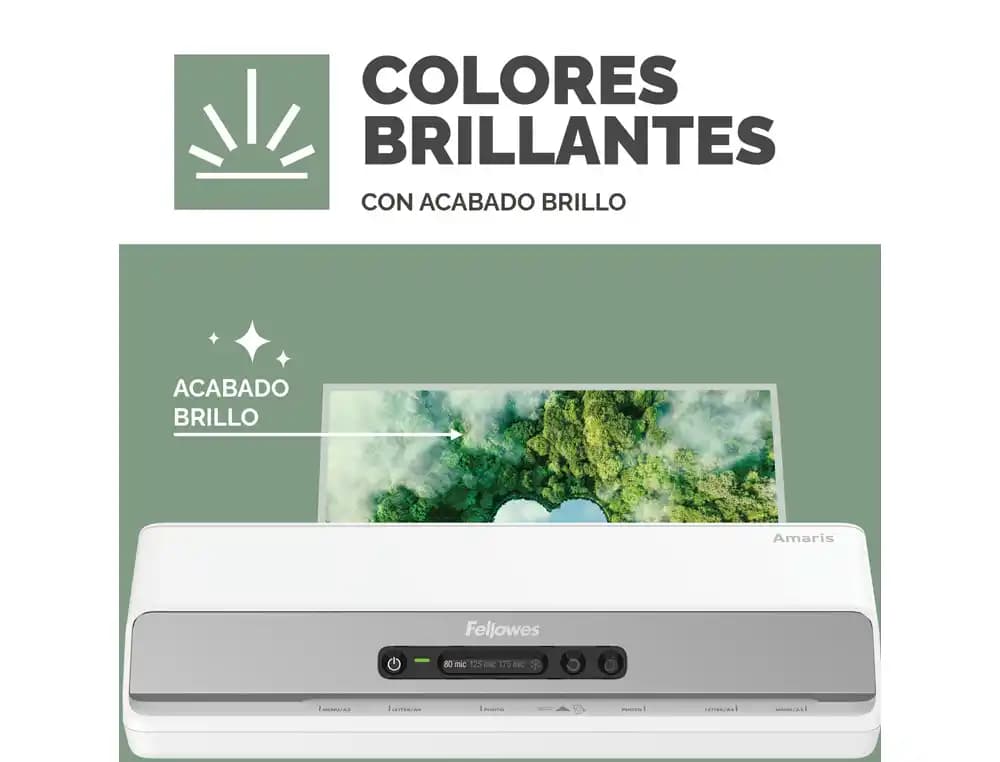 Bolsa de plastificar fellowes recicladas brillo 80 mc pack de 100 unidades