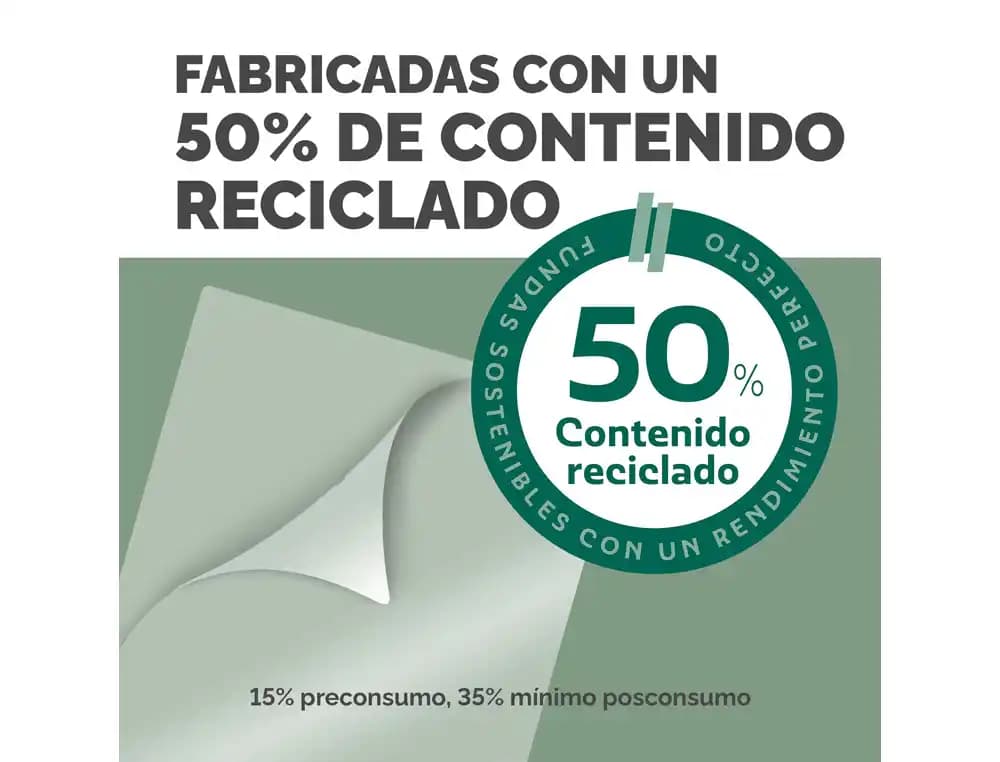 Bolsa de plastificar fellowes recicladas brillo 80 mc pack de 100 unidades