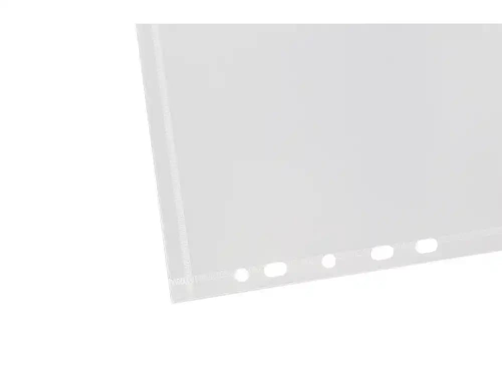 Carpeta liderpapel dossier broche polipropileno a4 cierre de velcro 180 micras 11 taladros transparente
