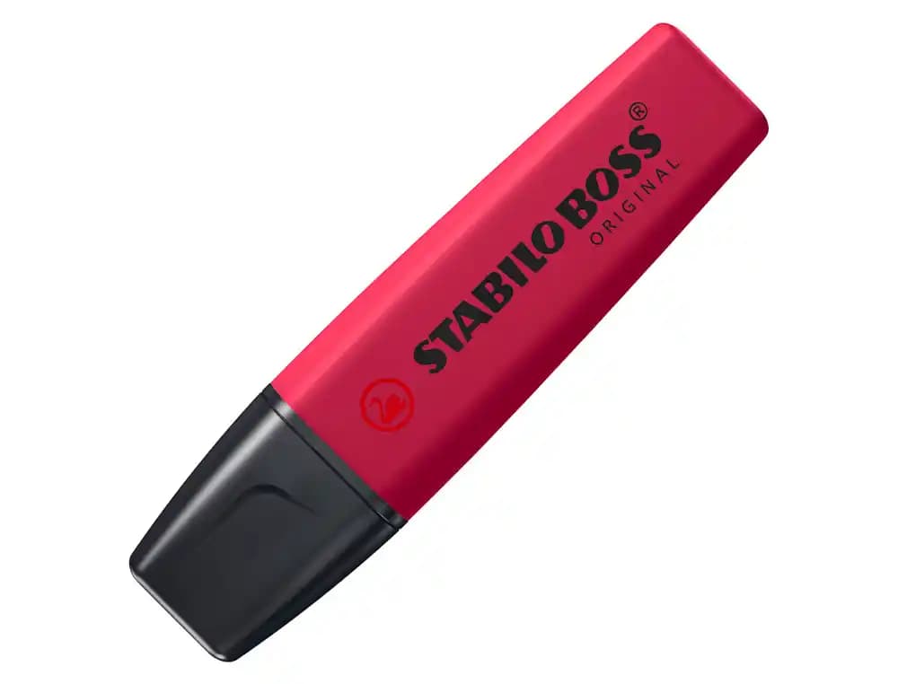 Rotulador fluorescente Stabilo Boss Nature Colors Wildflower Edition, trazo de 2 y 5 mm – Rojo borgona