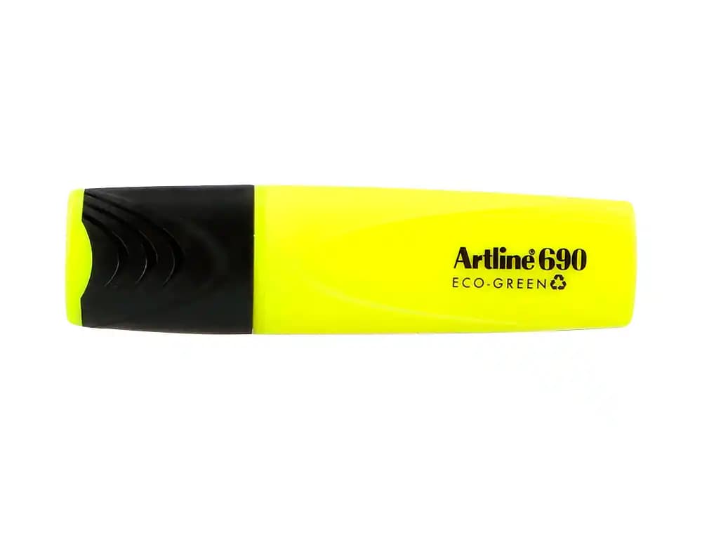 Rotulador artline fluorescente ek-690 eco green punta biselada 1-4 mm