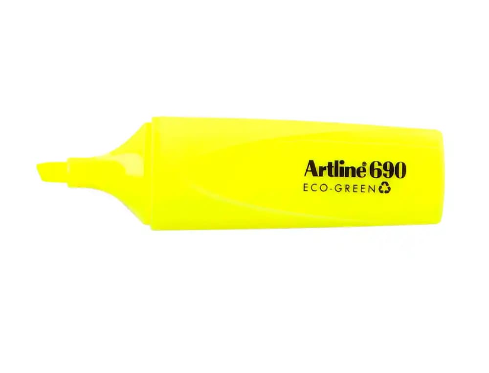Rotulador artline fluorescente ek-690 eco green punta biselada 1-4 mm