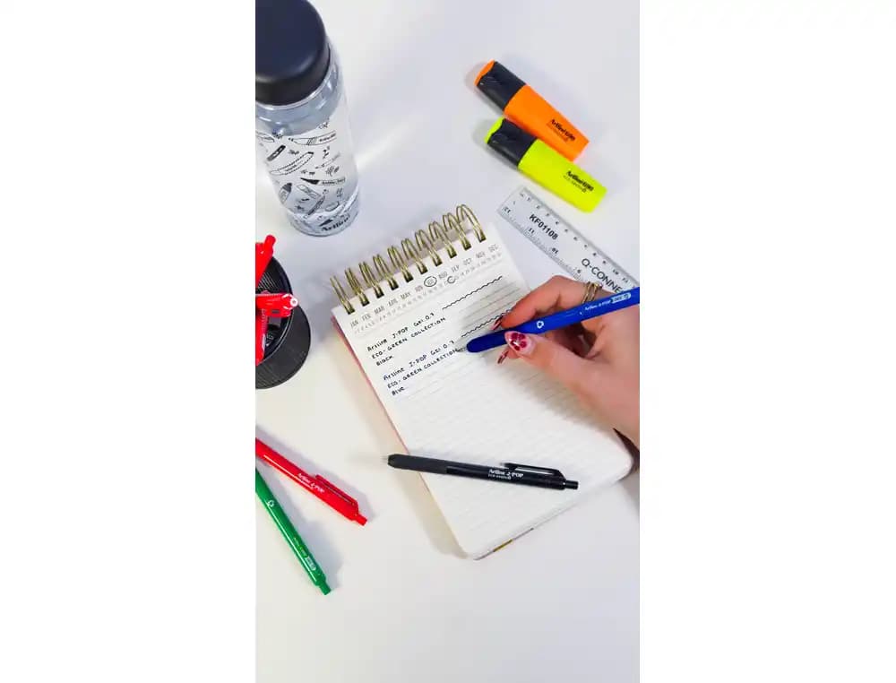 Boligrafo artline j-pop eco green retractil tinta gel 0,7 mm