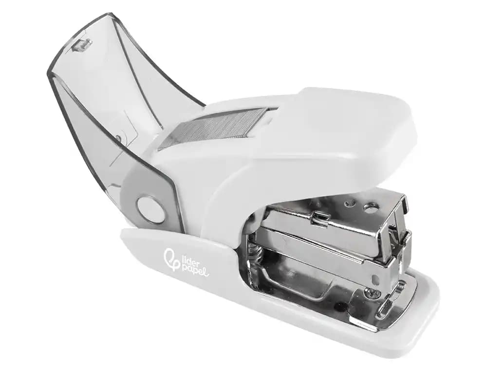 Grapadora liderpapel micro con regalo de caja de 1000 grapas 24/6 26/6 capacidad 20 hojas