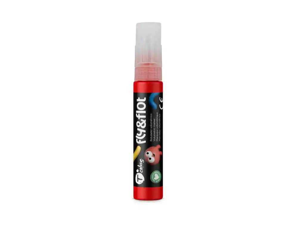 Rotulador tcolors fly&flot efecto 3d volumetrico 25 ml color rojo