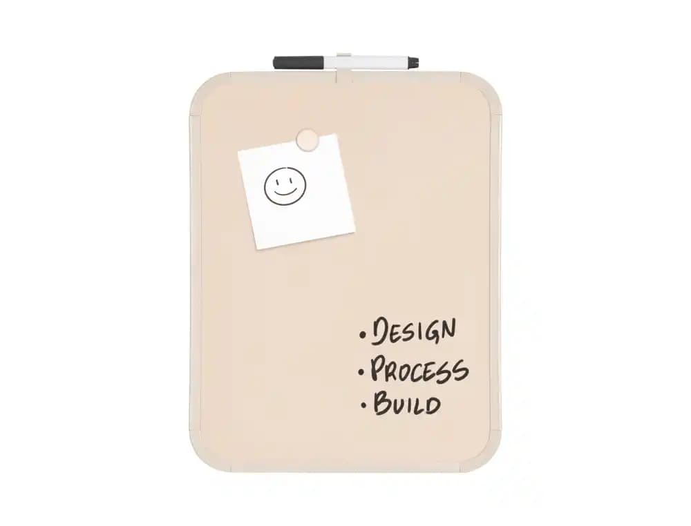 Bi-office Pizarra blanca bi-office easy magnetica con rotulador color beige 279x355 mm