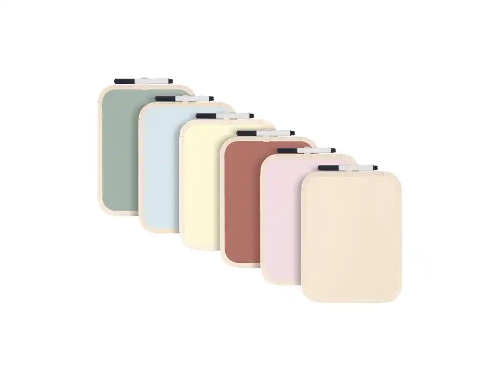 Pizarra blanca bi-office easy magnetica con rotulador color beige 279x355 mm