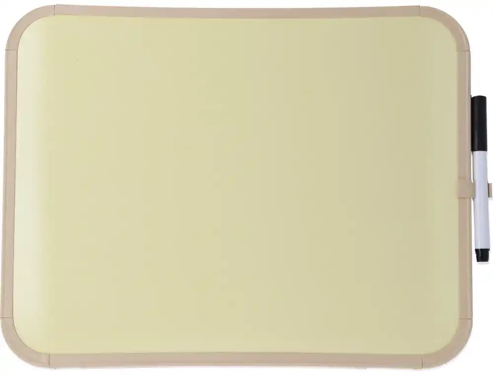 Pizarra blanca bi-office easy magnetica con rotulador color amarillo 279x355 mm