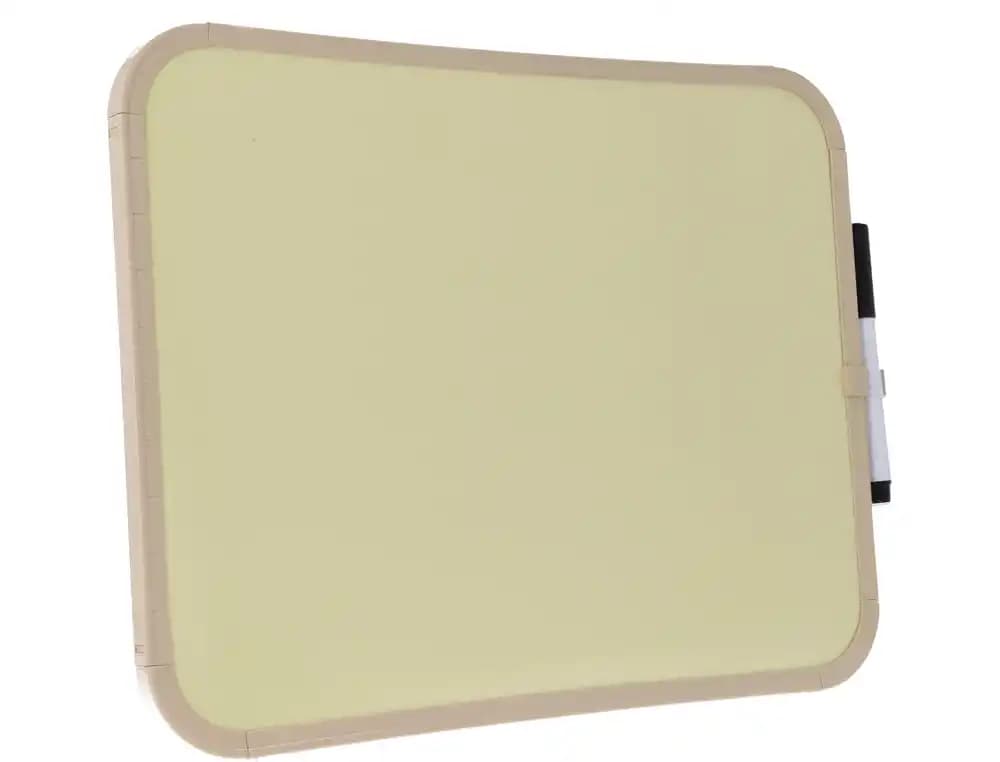 Pizarra blanca bi-office easy magnetica con rotulador color amarillo 279x355 mm