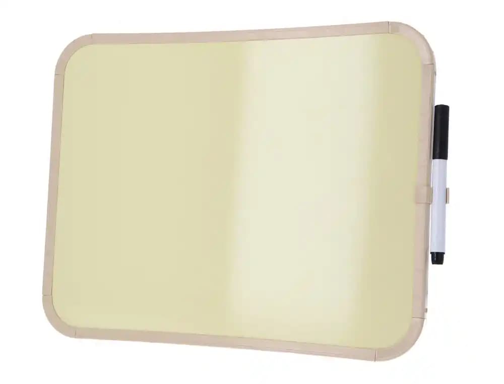 Pizarra blanca bi-office easy magnetica con rotulador color amarillo 279x355 mm