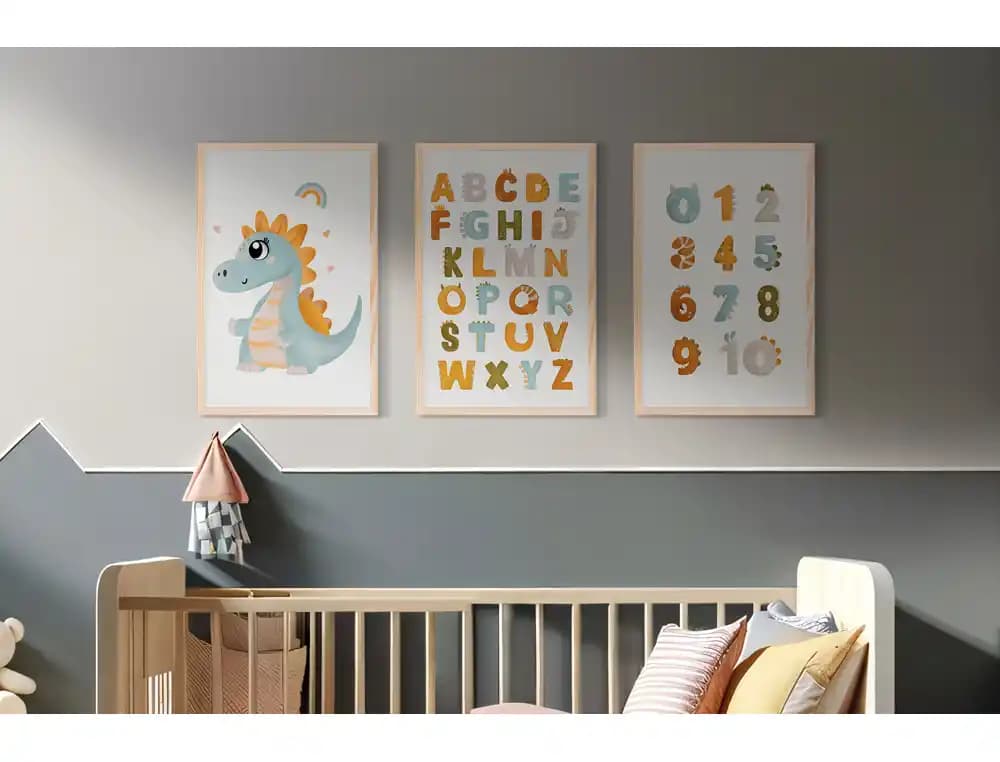 Pizarra blanca bi-office magnetica acero lacado blanco marco de madera con numeros para niños 60x45 cm
