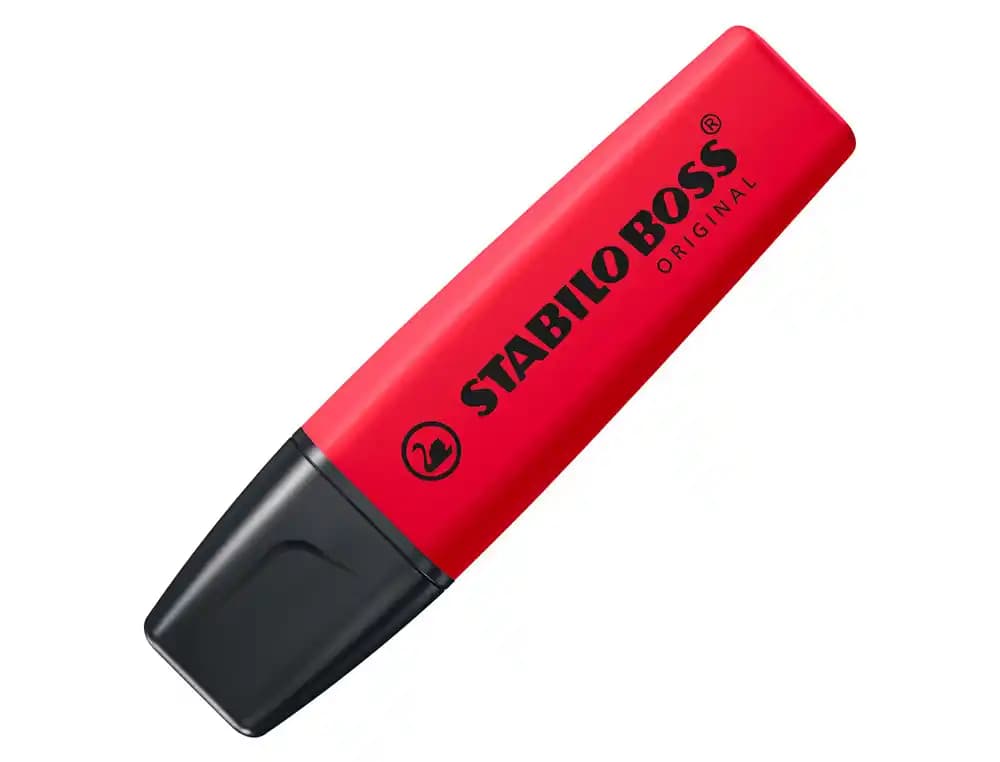 Stabilo Rotulador stabilo boss fluorescente 70 rojo real