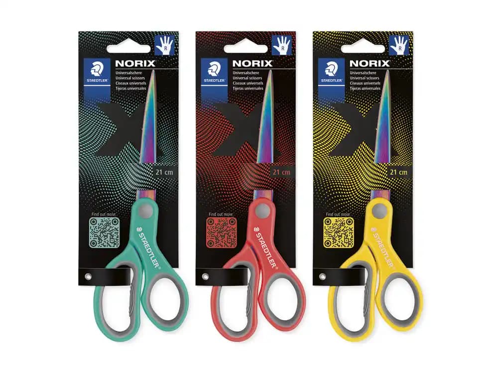 Staedtler Tijeras Staedtler norix 965 acero inoxidable mango ergonómico longitud 21 cm