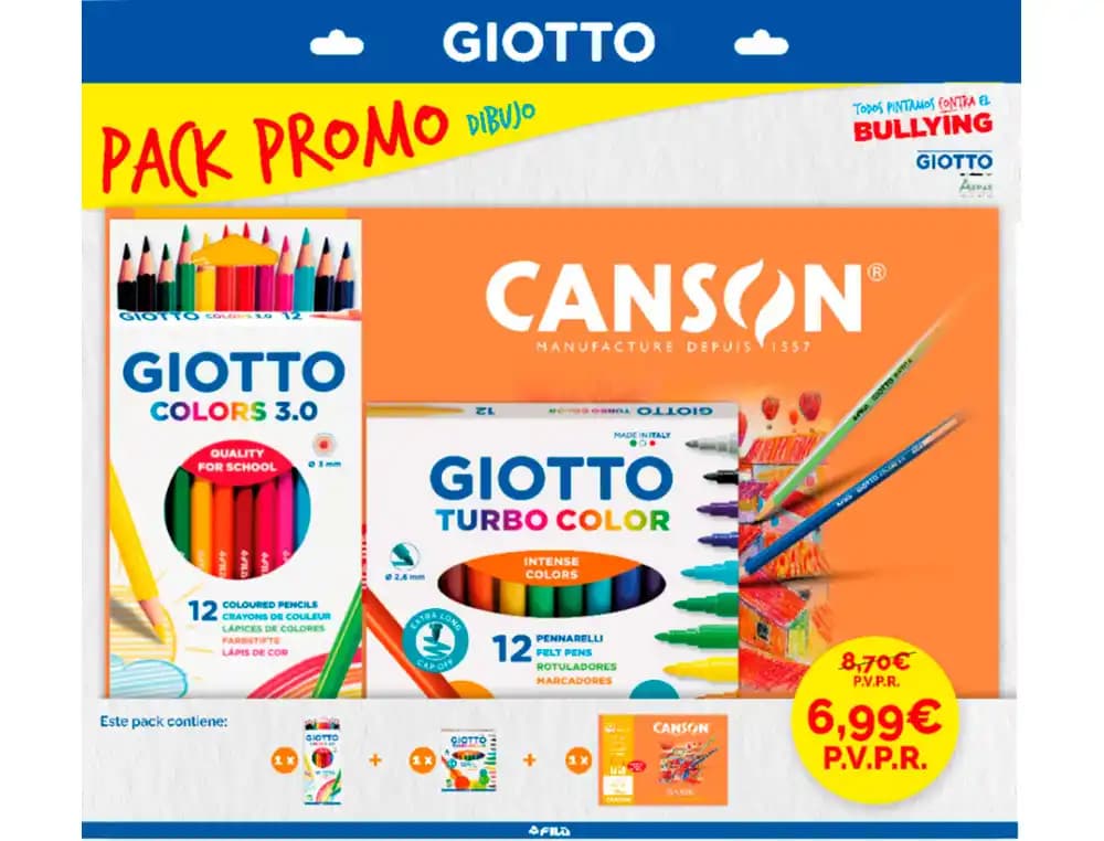 Giotto Pack de dibujo giotto promo