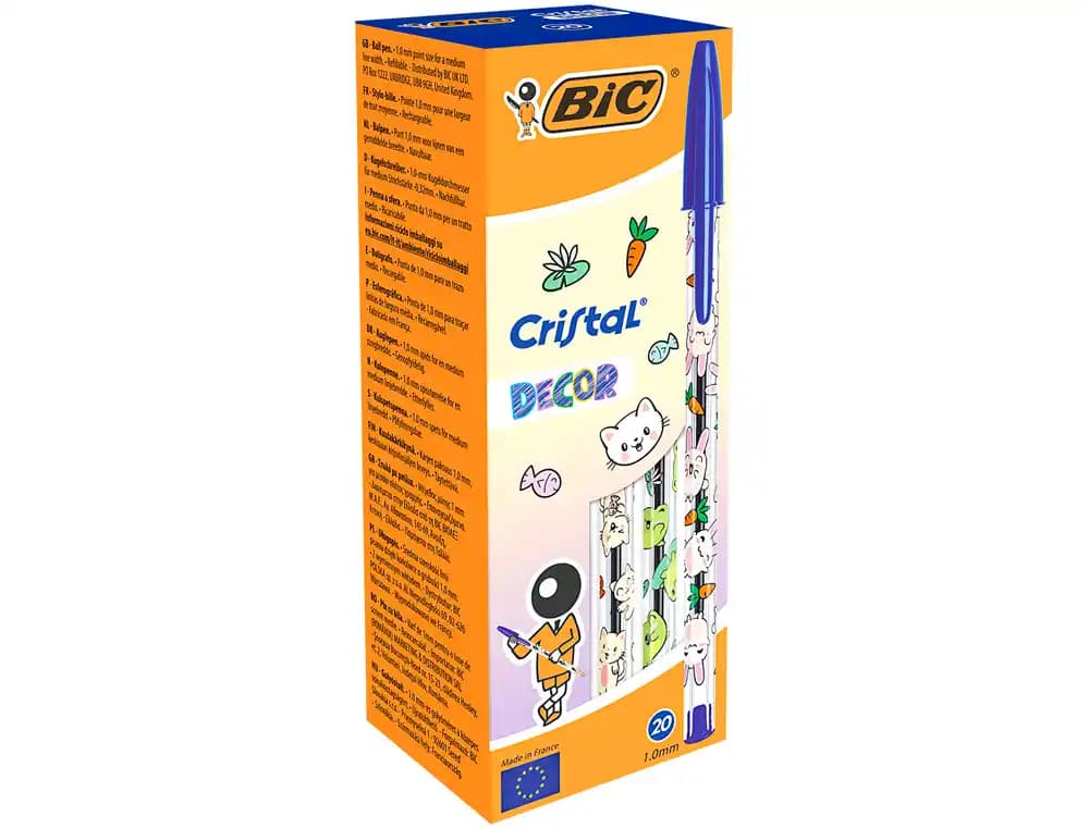 Bic Boligrafo bic cristal kawaii punta 1 mm