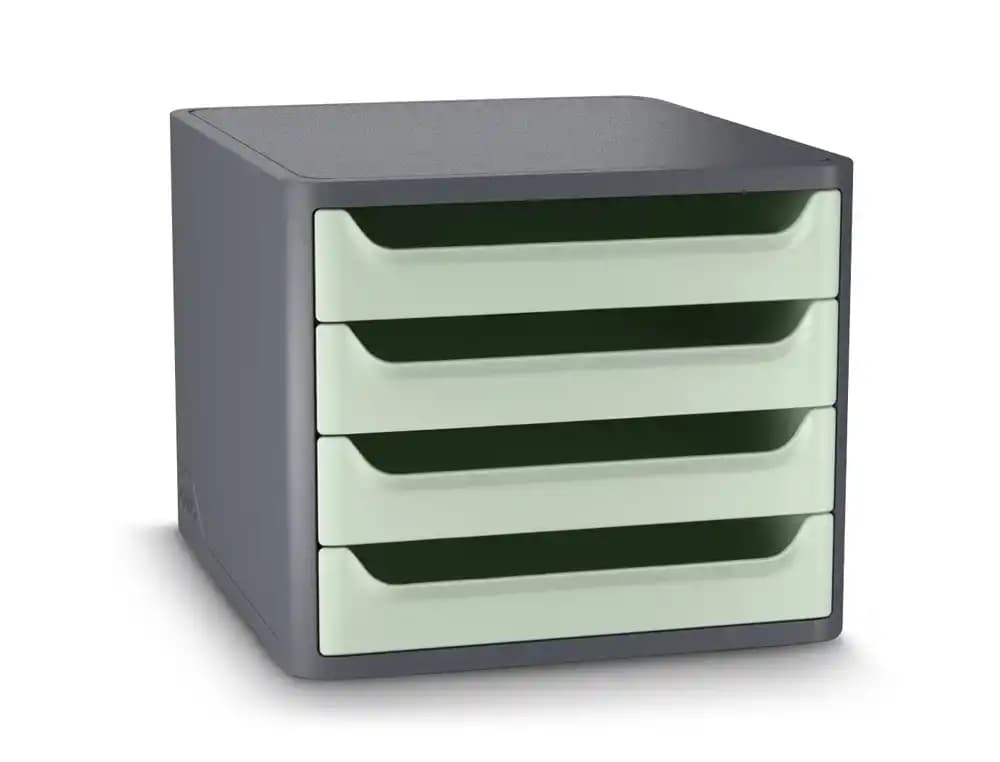 Cep Fichero de cajones cep first 4 cajones color gris/verde salvia 288x346x234 mm