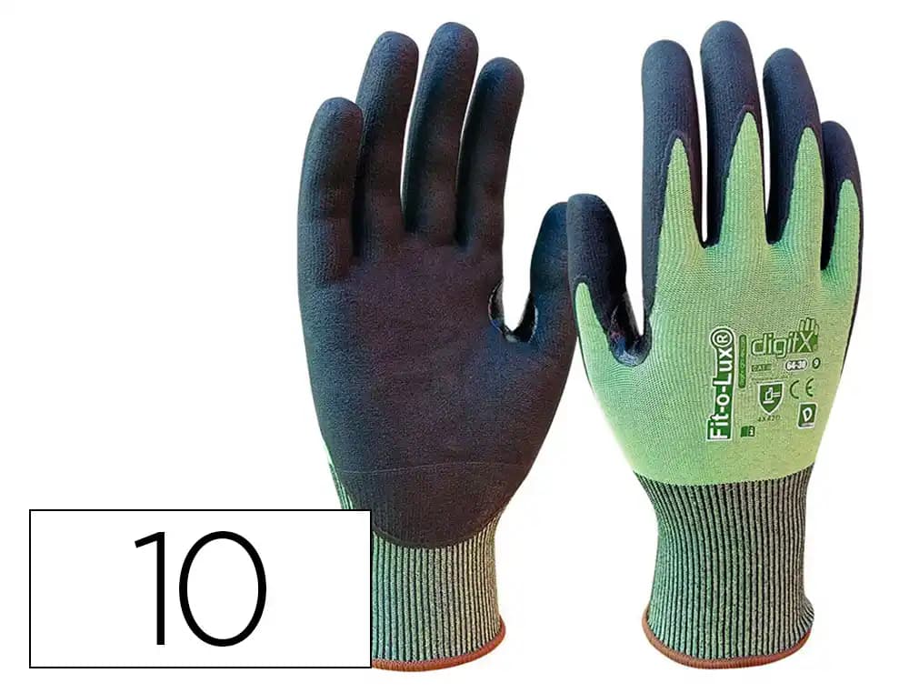 Safetop Guantes de nitrilo Safetop fitolux-d corte tdm d best fit talla 10
