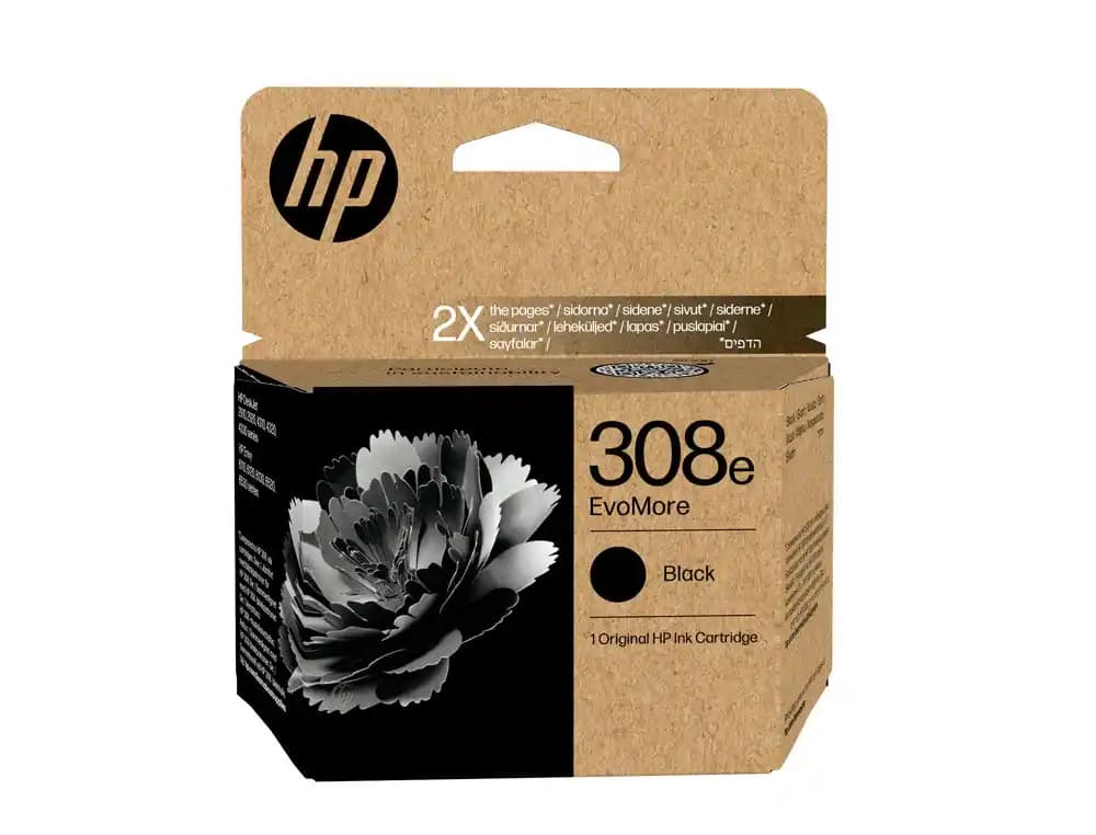HP Cartucho de tinta original HP 308E negro, 320 páginas